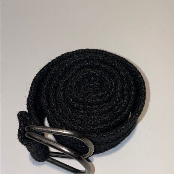 Men black canvas belt - Picture 7 of 9